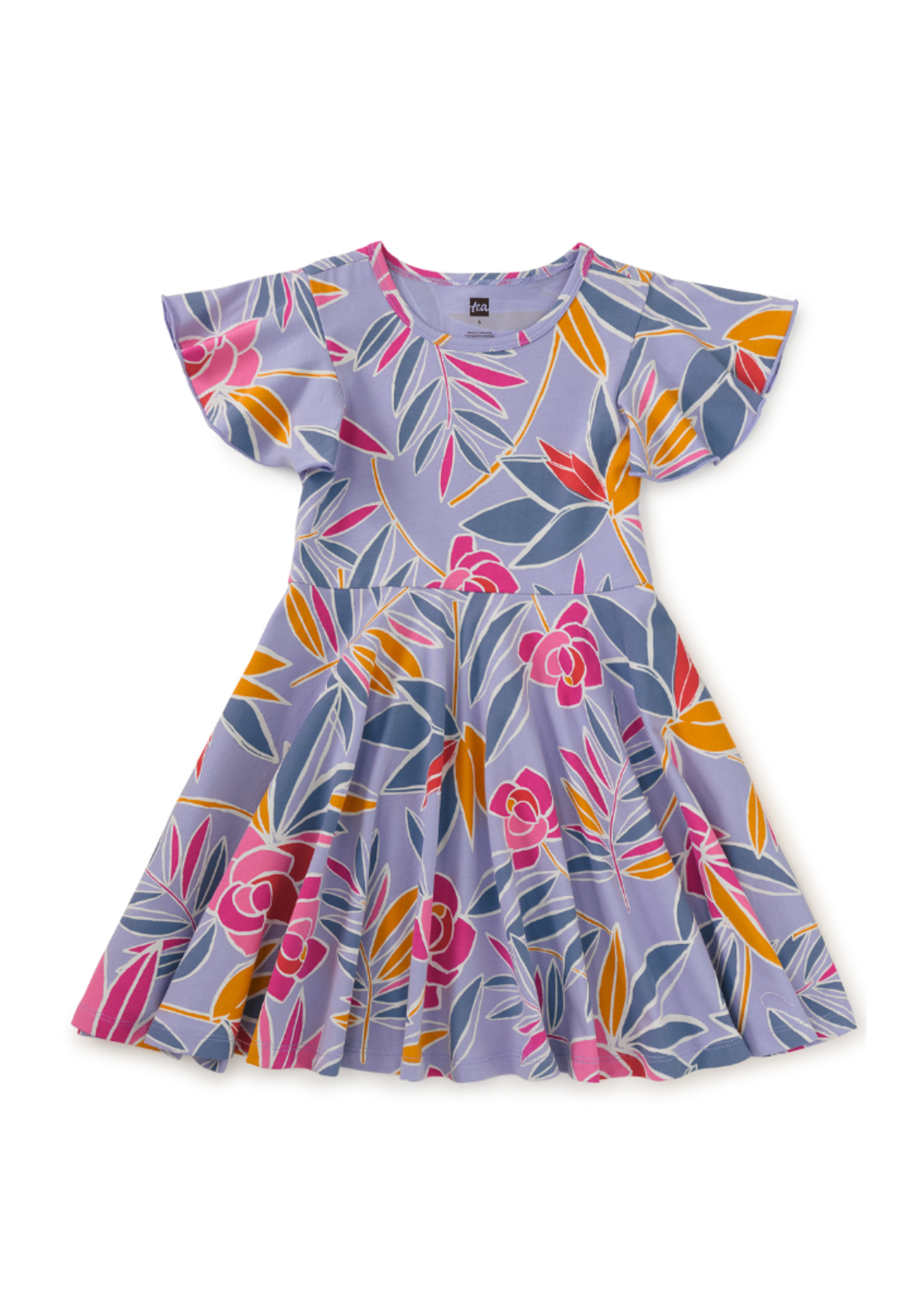 Tea Collection Flutter Sleeve Twirl Dress