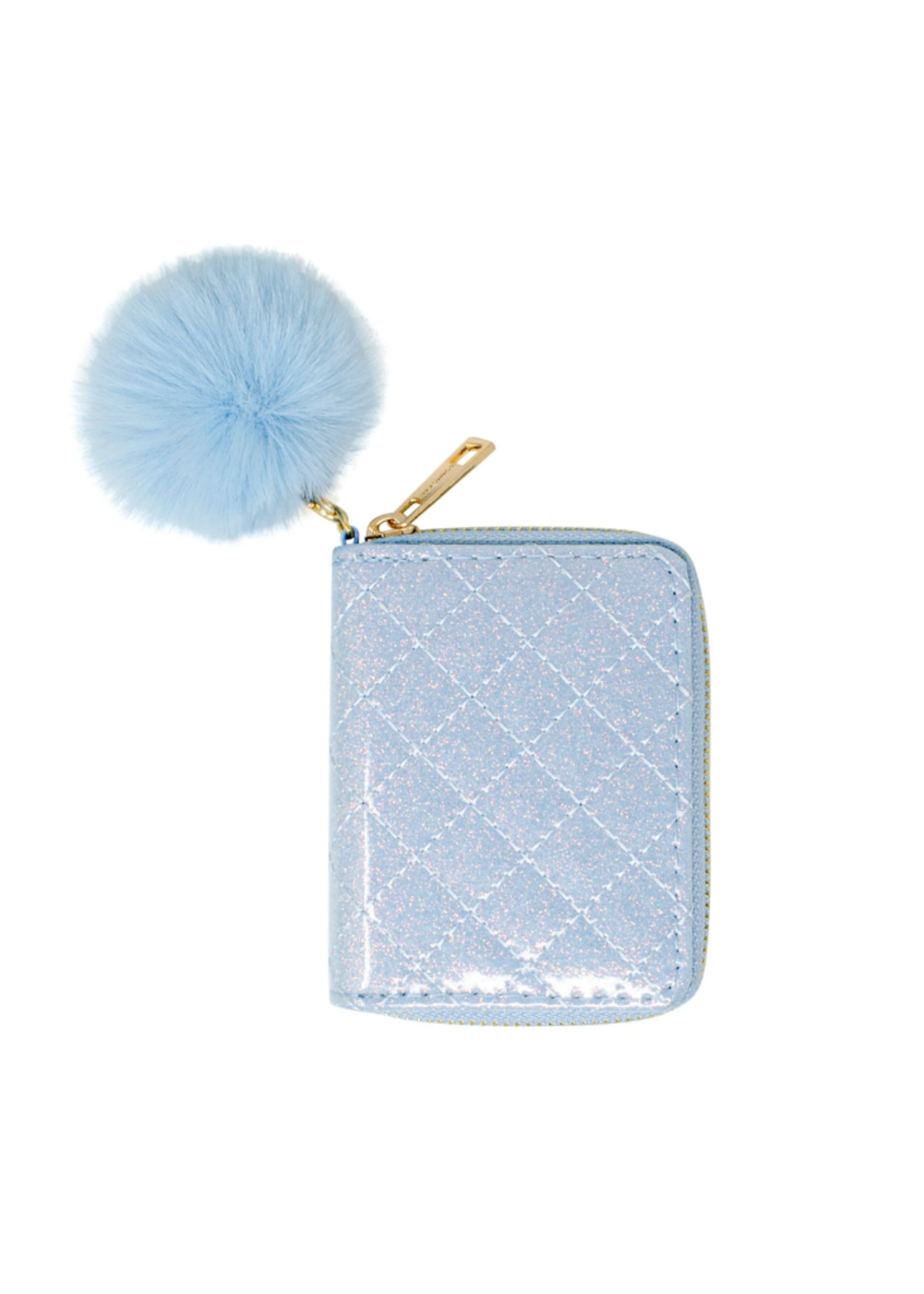 Zomi Gems Sparkle Quilted Wallet - Skye Blue