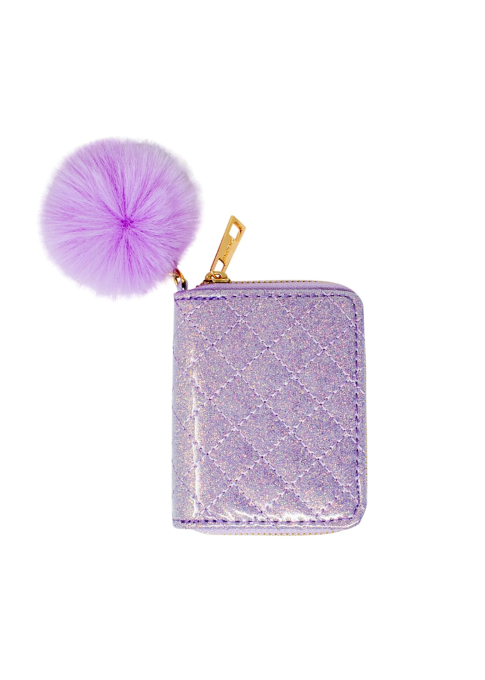Zomi Gems Sparkle Quilted Wallet - Baby Purple