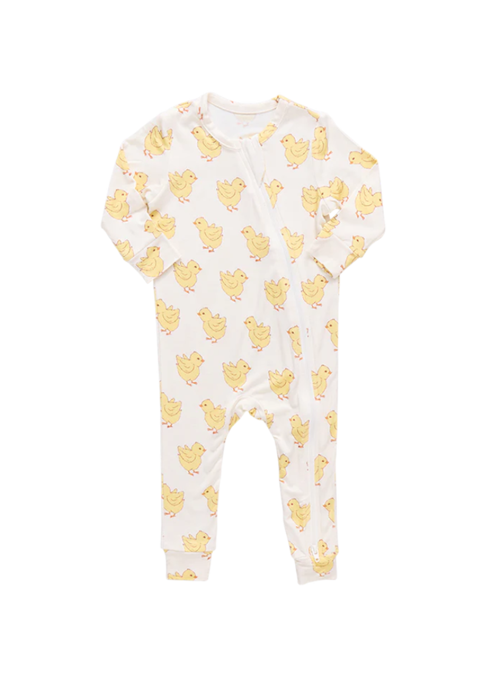 Pink Chicken Bamboo Romper