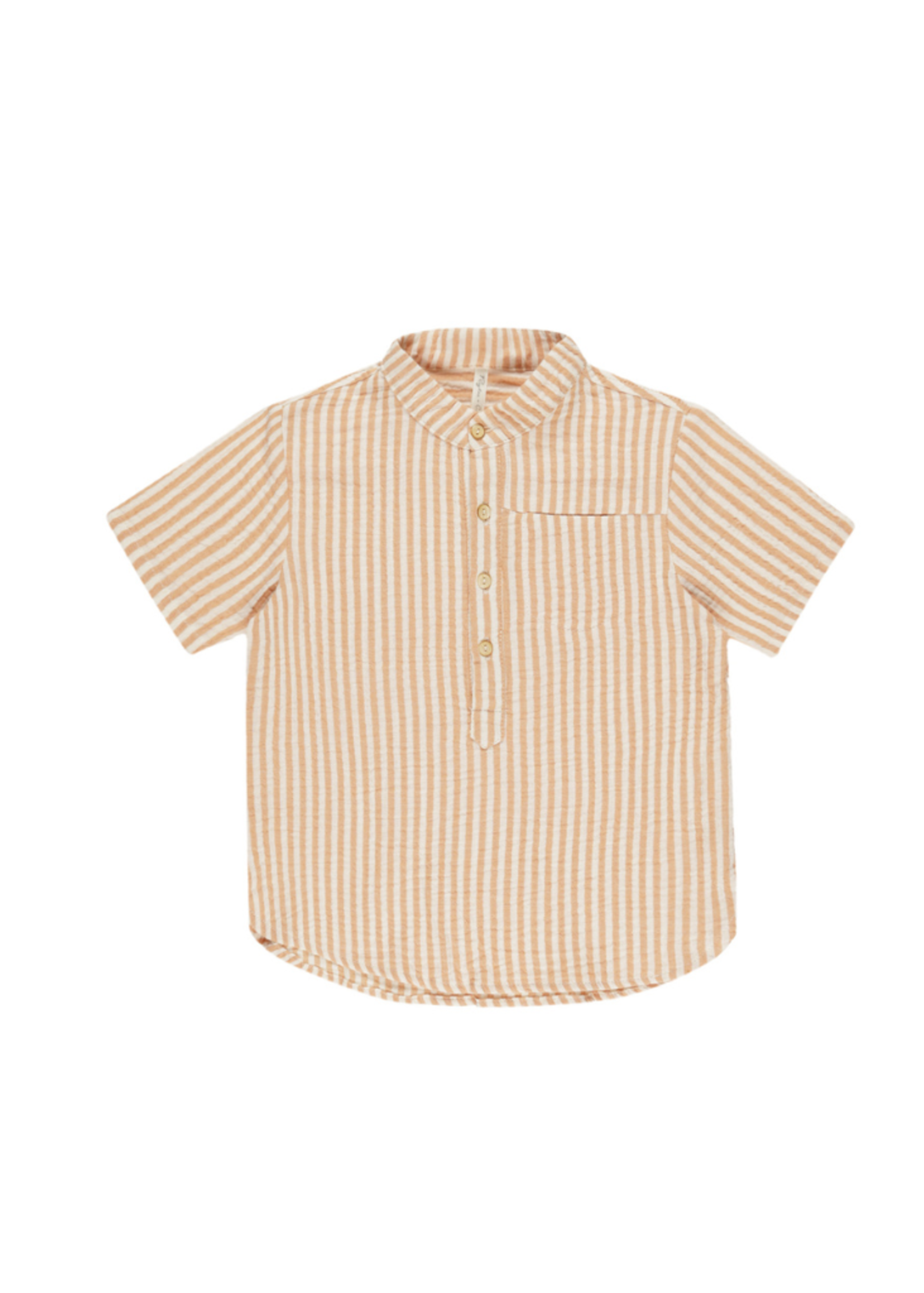 Rylee + Cru Mason Shirt - Grapefruit Stripe