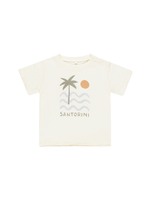 Rylee + Cru Raw Edge Tee - Santorini
