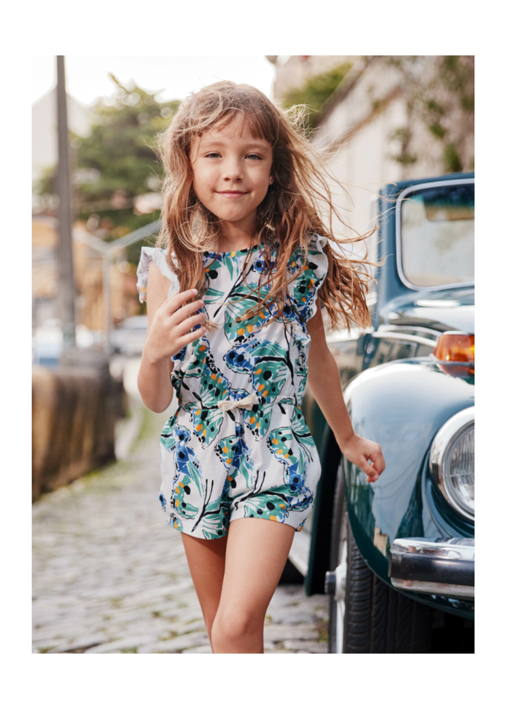 Tea Collection Flutter Sleeve Romper