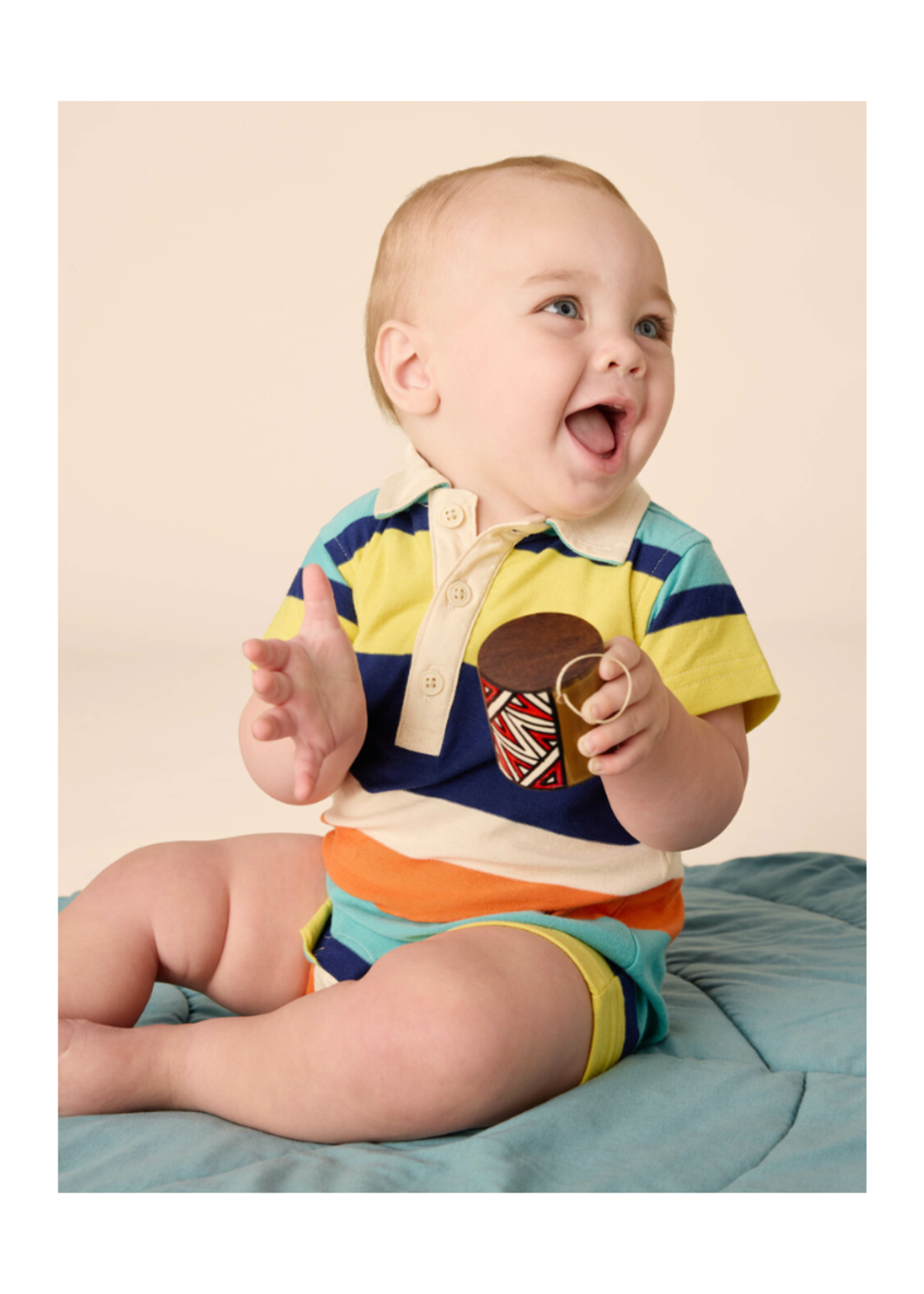 Tea Collection Polo Baby Romper