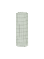 Quincy Mae Bamboo Swaddle - Sage Grid