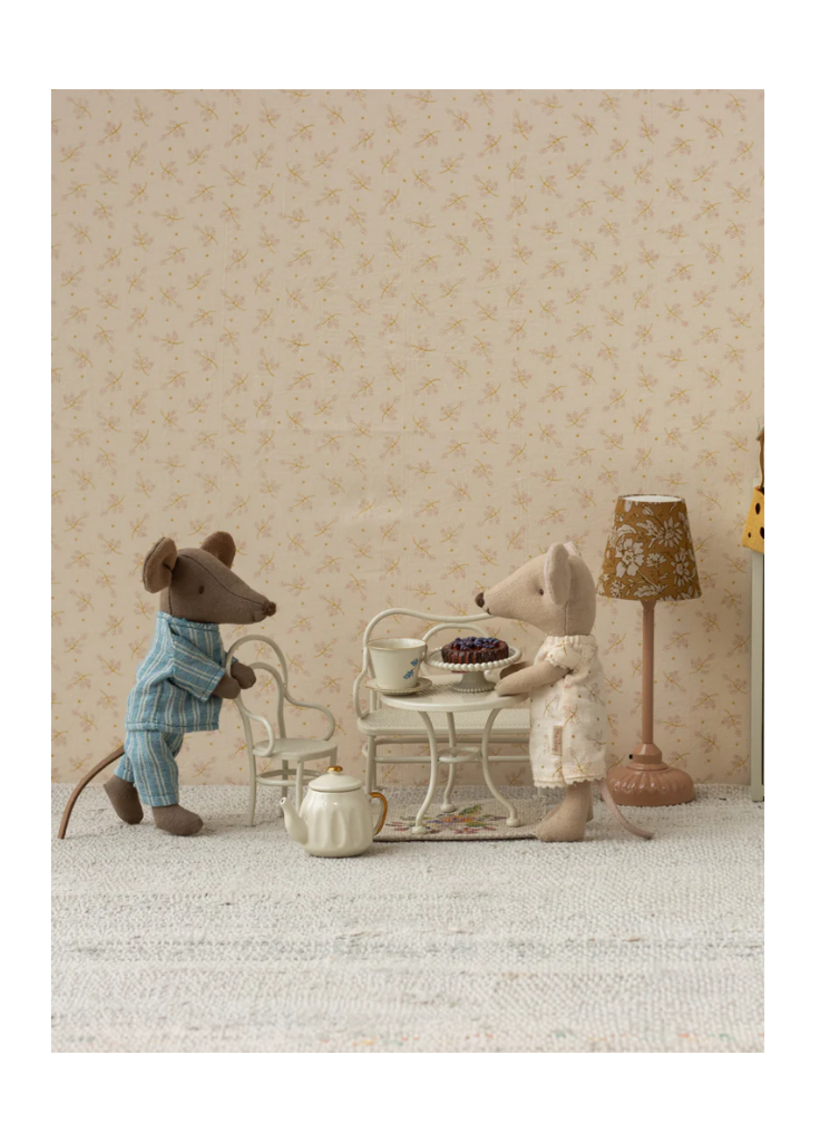 Maileg Cafe Set, Mouse, Small - Off White