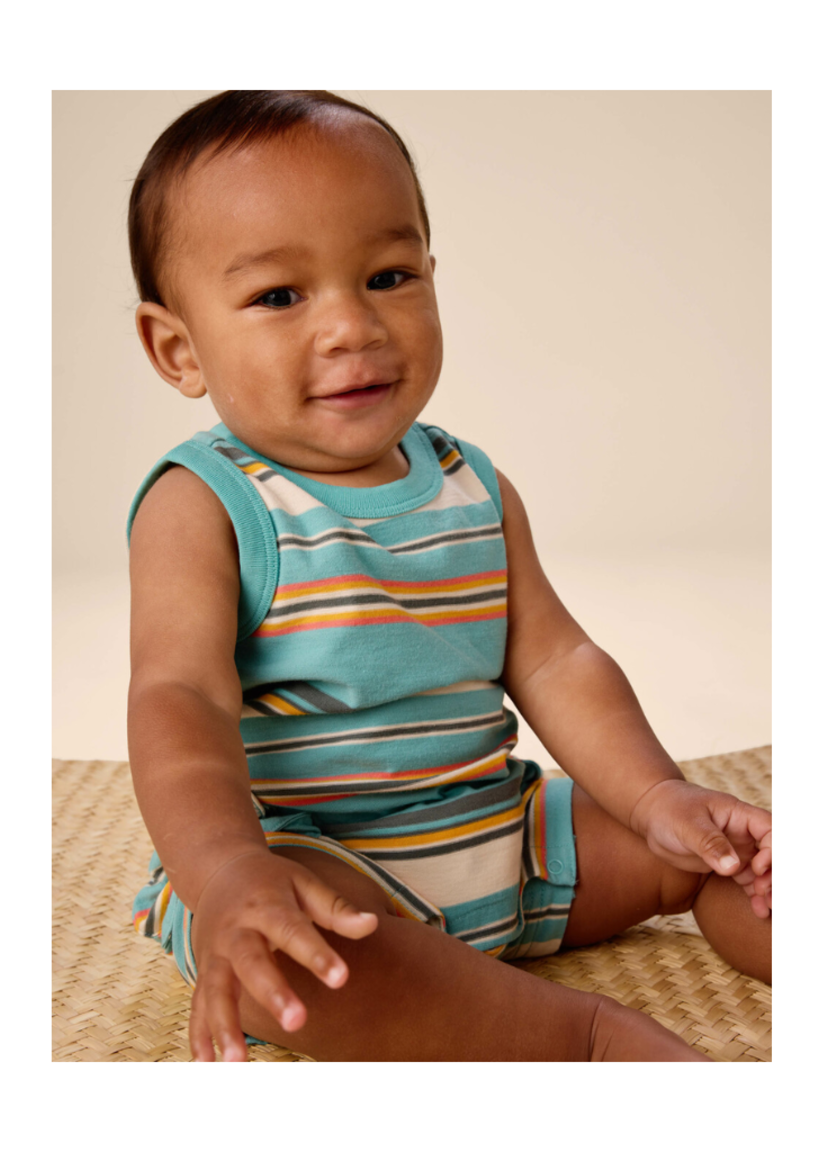 Tea Collection Cargo Pocket Tank Baby Romper