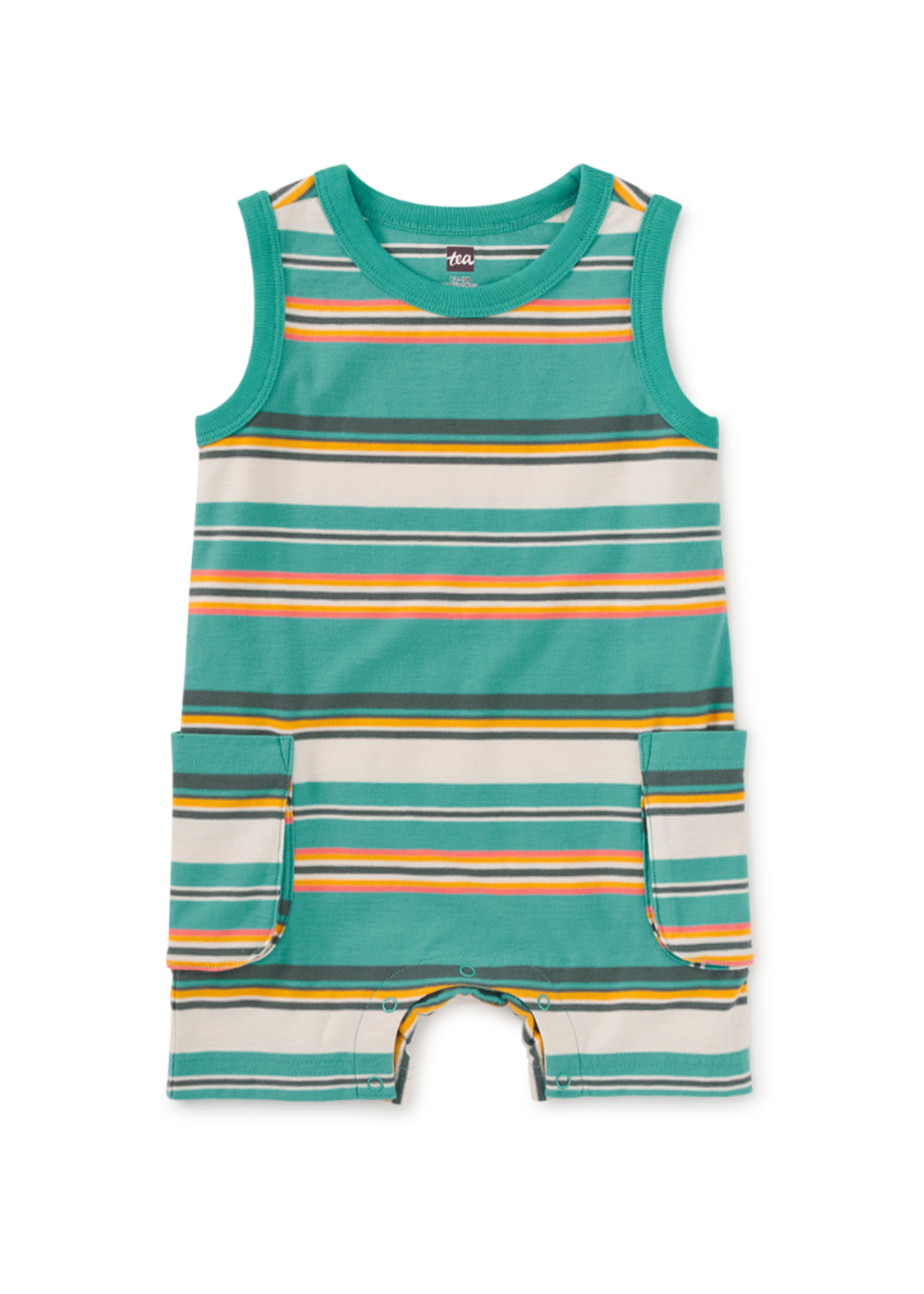 Tea Collection Cargo Pocket Tank Baby Romper