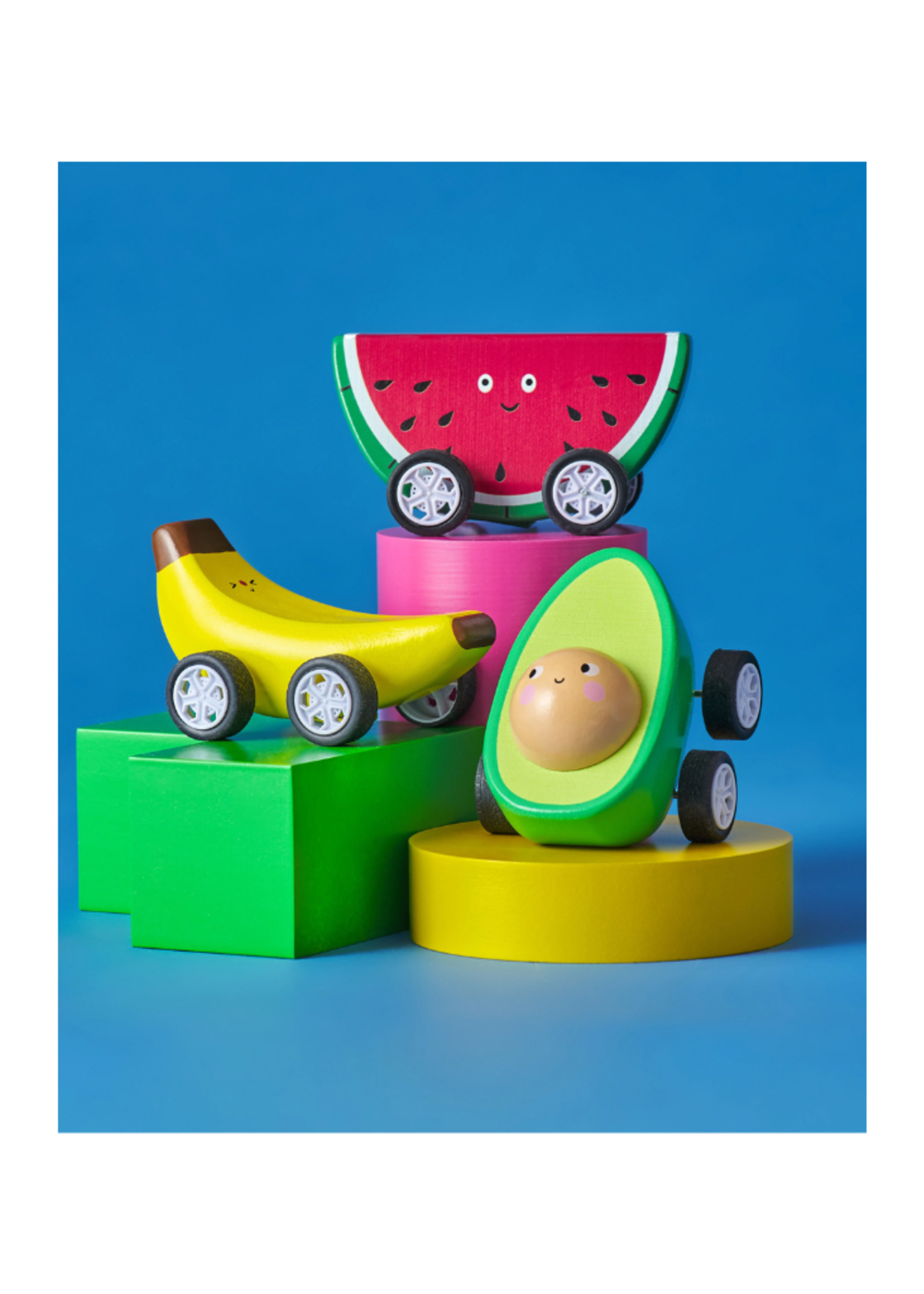 Kidoki Fruit-Fun Pullback Cars - Avocado