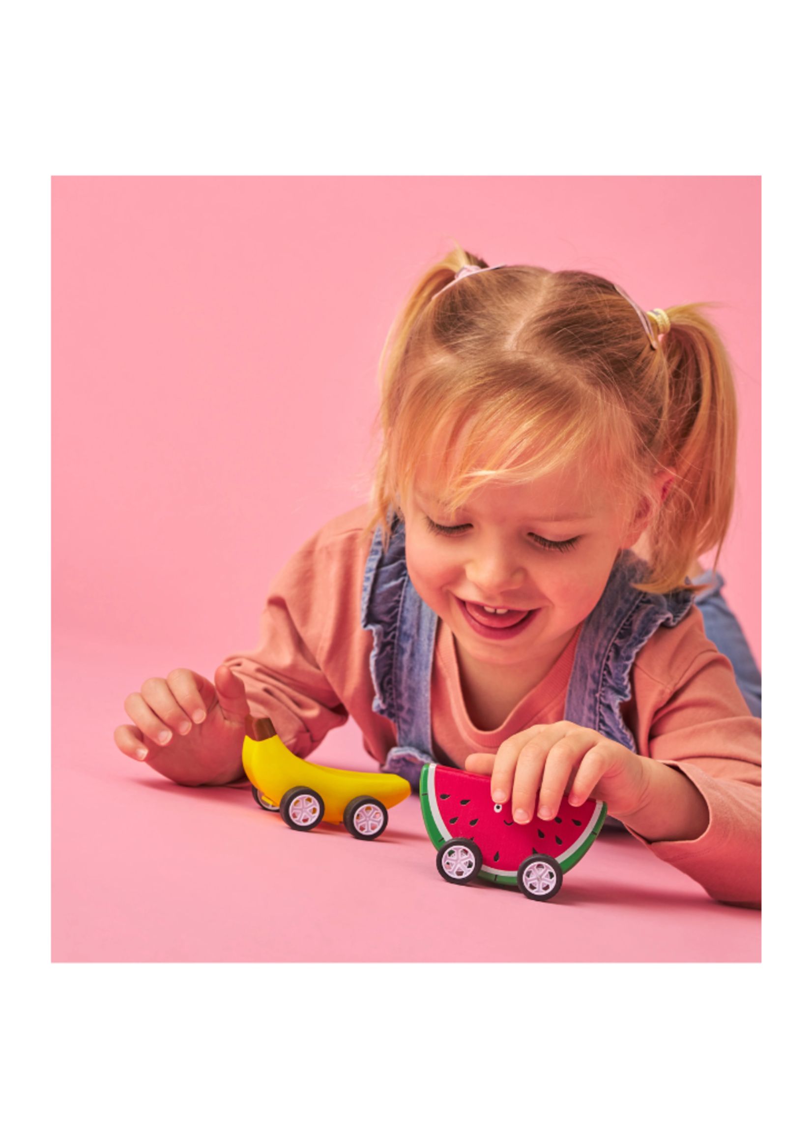 Kidoki Fruit-Fun Pullback Cars - Banana