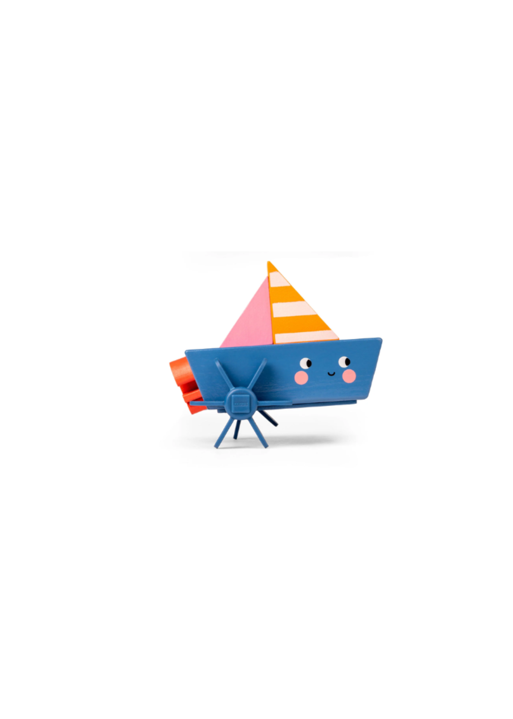 Kidoki Wind-Up Boat - Blue