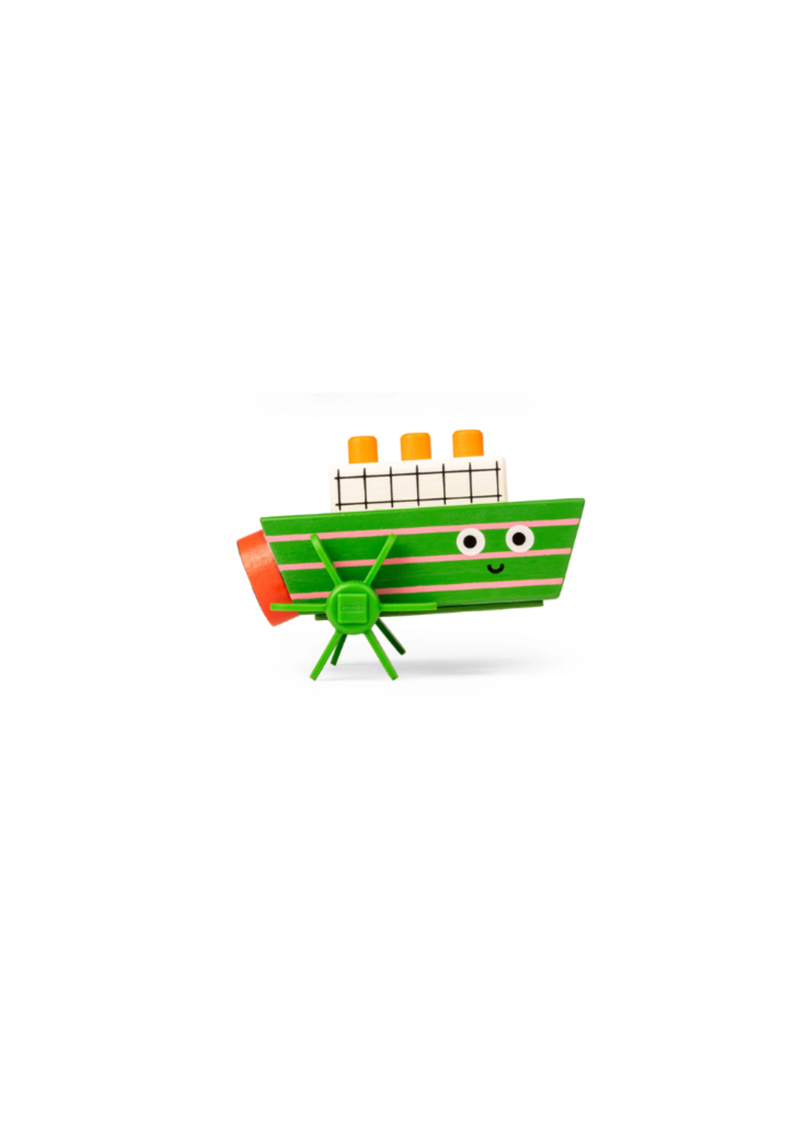 Kidoki Wind-Up Boat - Green