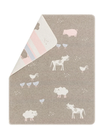 David Fussenegger Juwel Baby Blanket - Taupe Farm Life