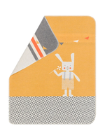 David Fussenegger Juwel Embroidered Baby Blanket - Mustard Bunny