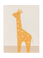 David Fussenegger Lili Embroidered Baby Blanket - Off White Giraffe