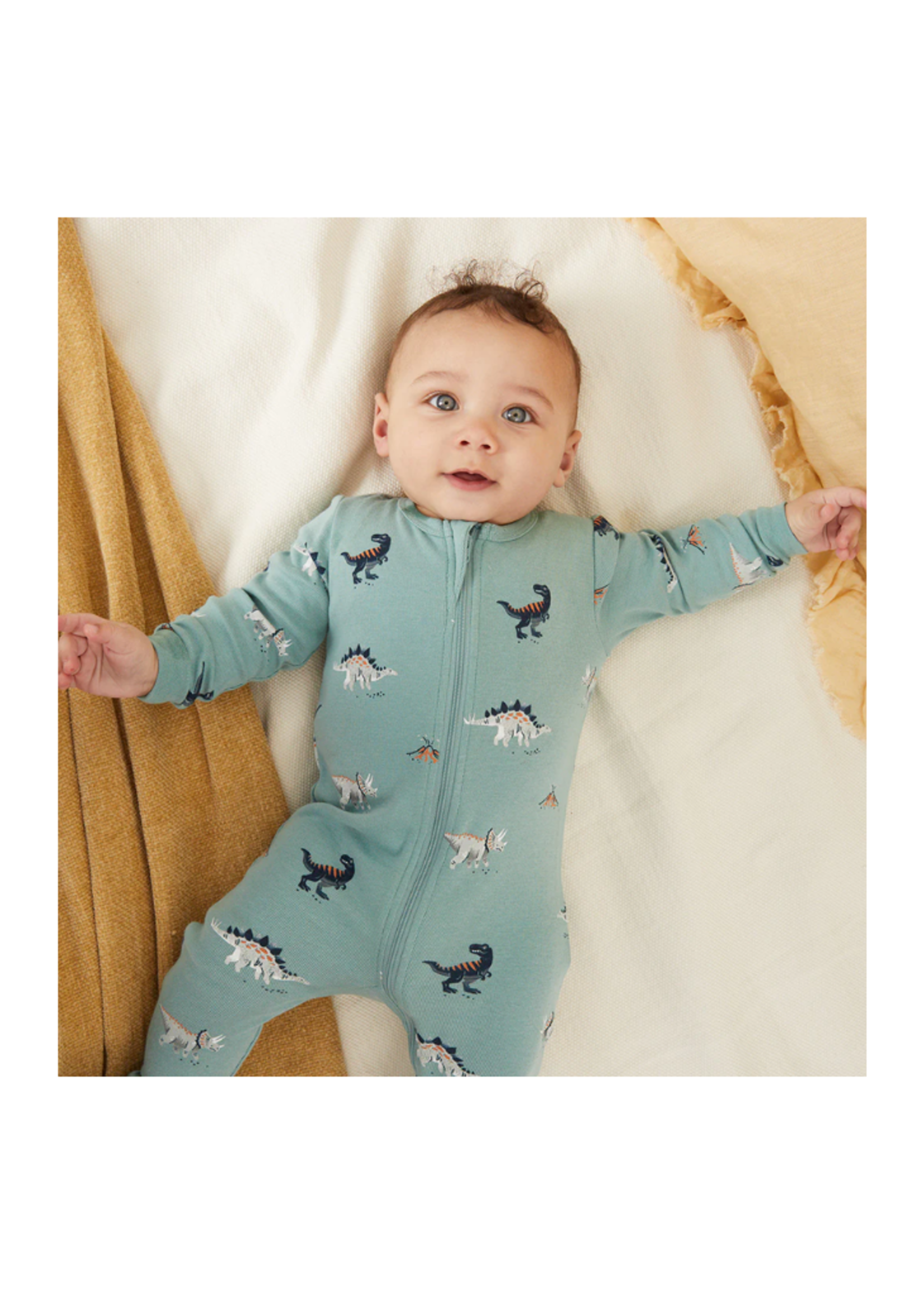 Petit Lem Dinosaur Footed Sleeper