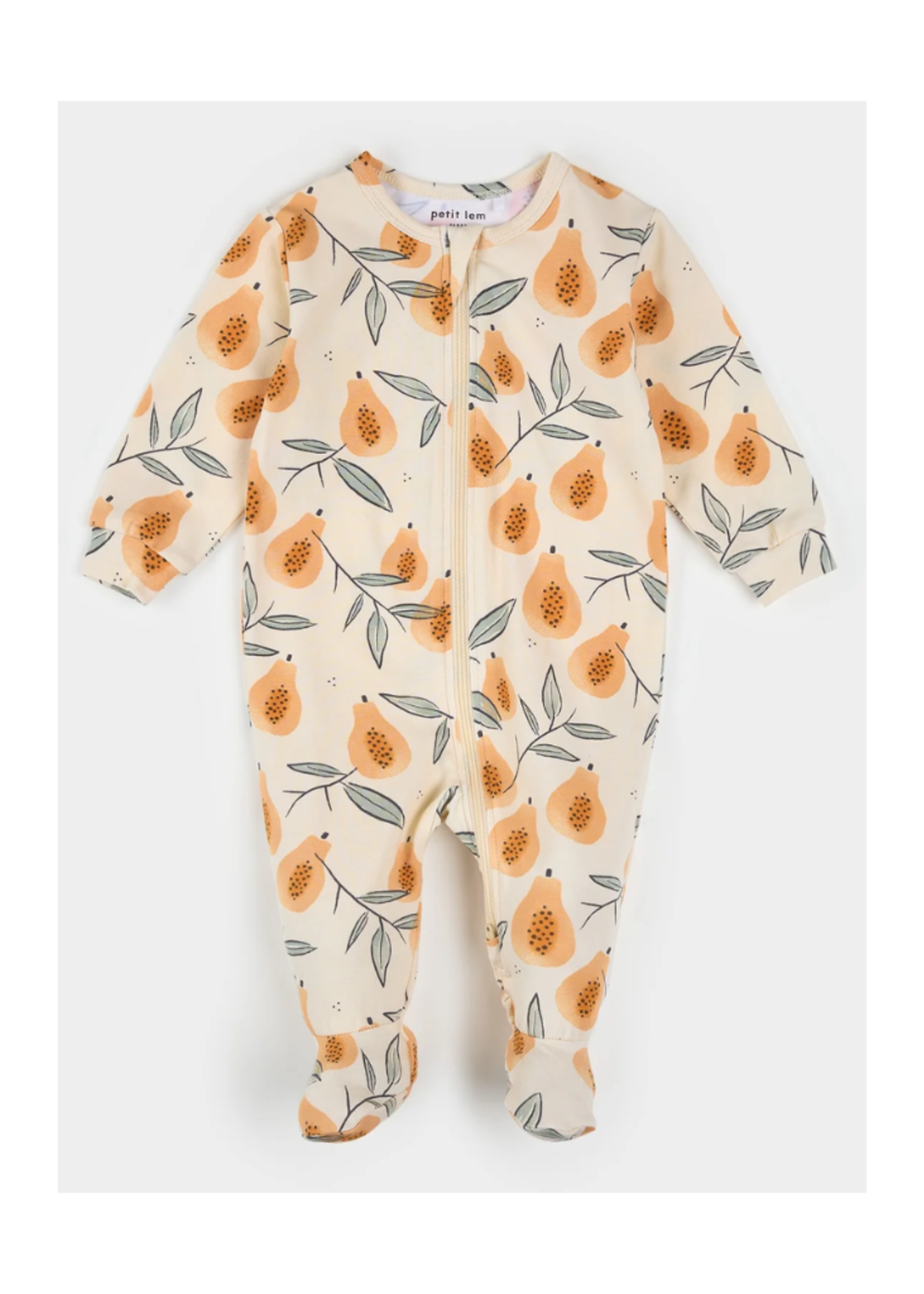 Petit Lem Papaya Footed Sleeper