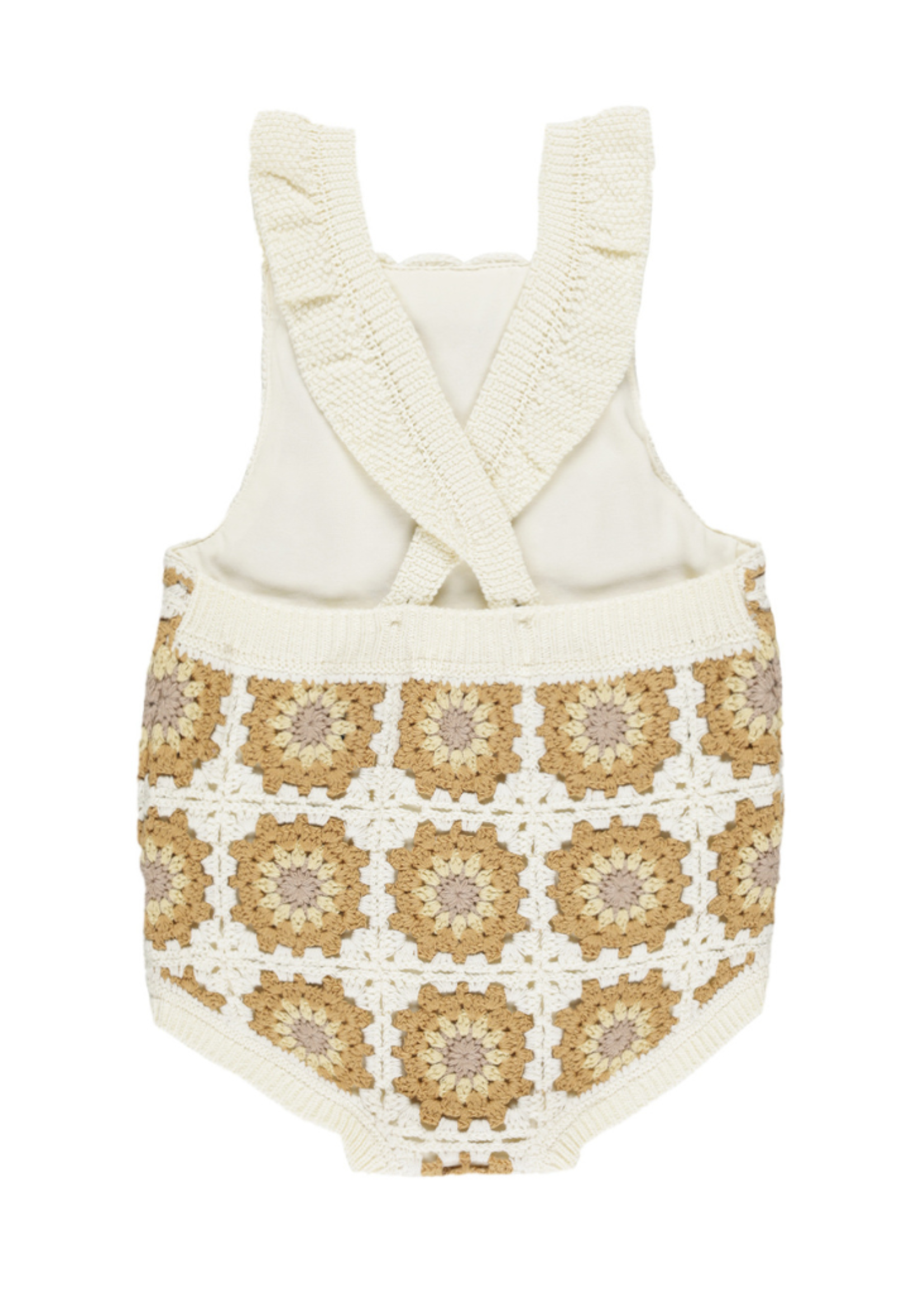 Rylee + Cru Crochet Romper - Marigold Daisy