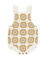 Rylee + Cru Crochet Romper - Marigold Daisy