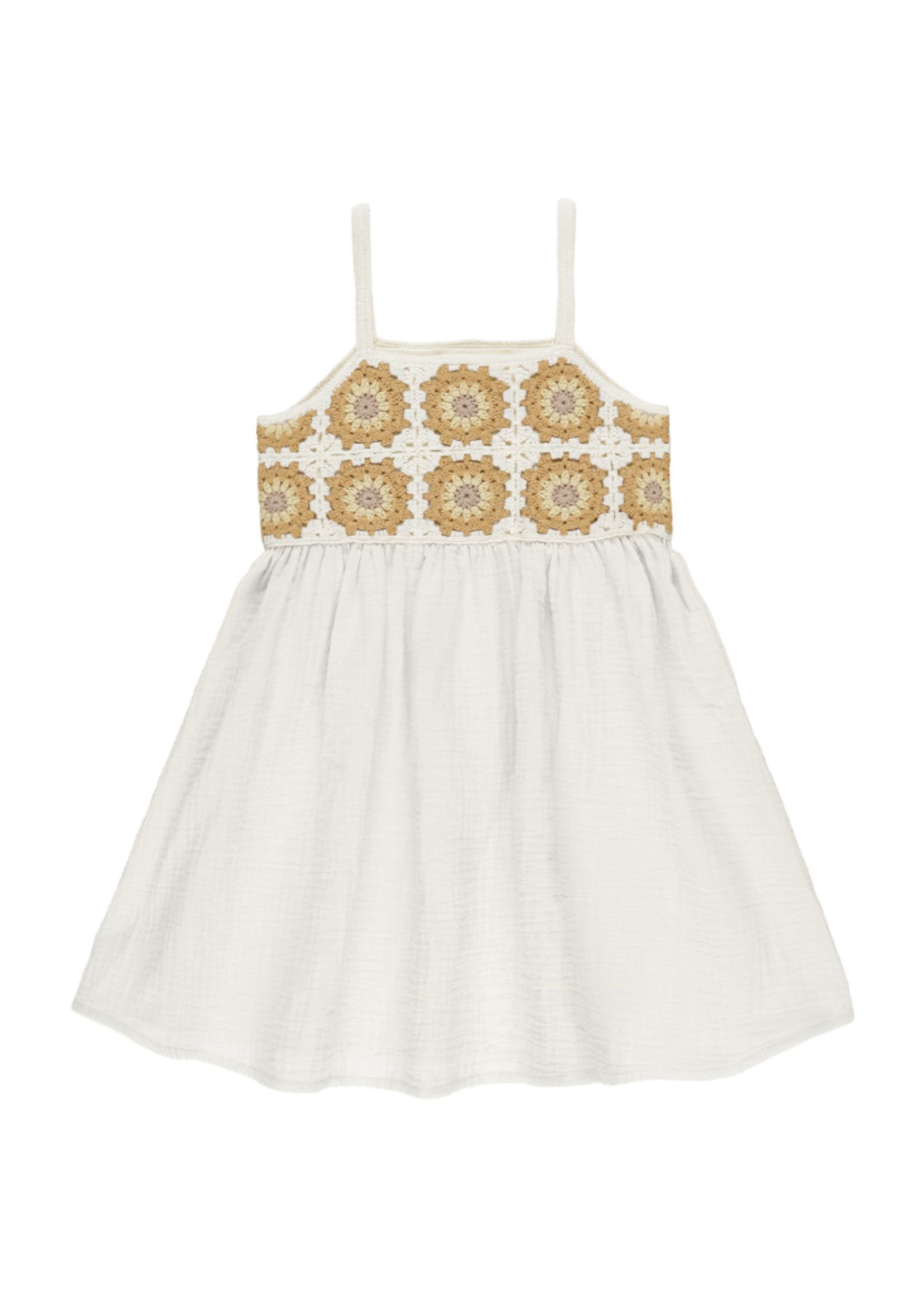 Rylee + Cru Crochet Sundress - Marigold Daisy
