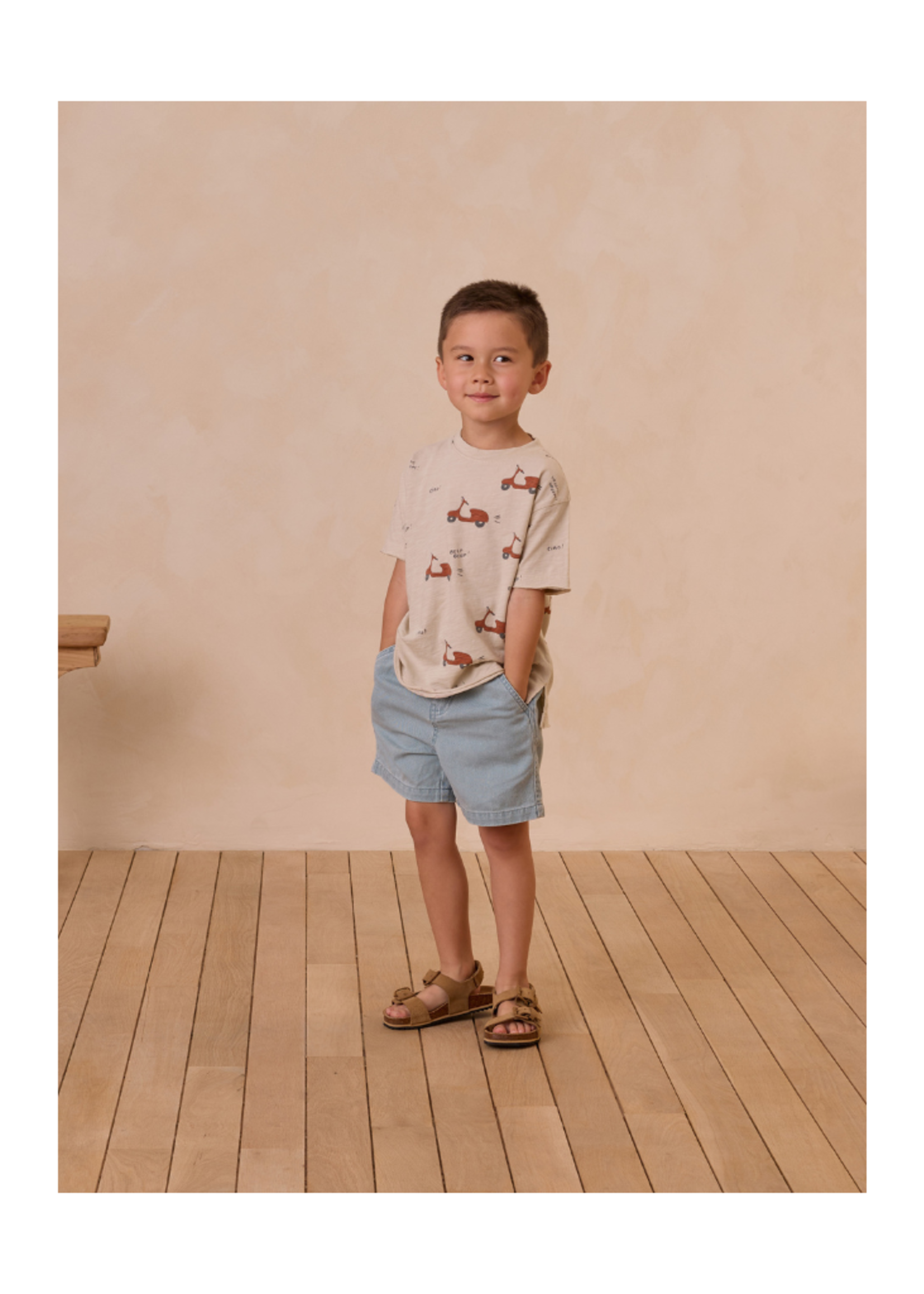 Rylee + Cru Raw Edge Tee - Moped