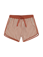 Rylee + Cru Swim Trunk - Poppy Pinstripe