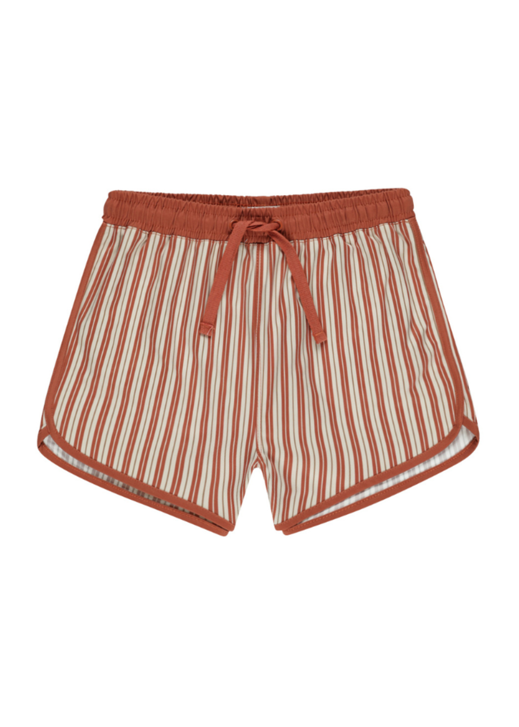 Rylee + Cru Swim Trunk - Poppy Pinstripe