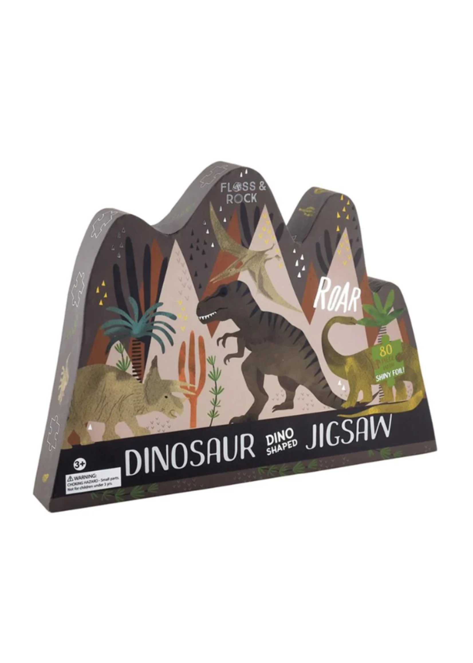Floss and Rock Dinosaur Puzzle - 80 Pieces