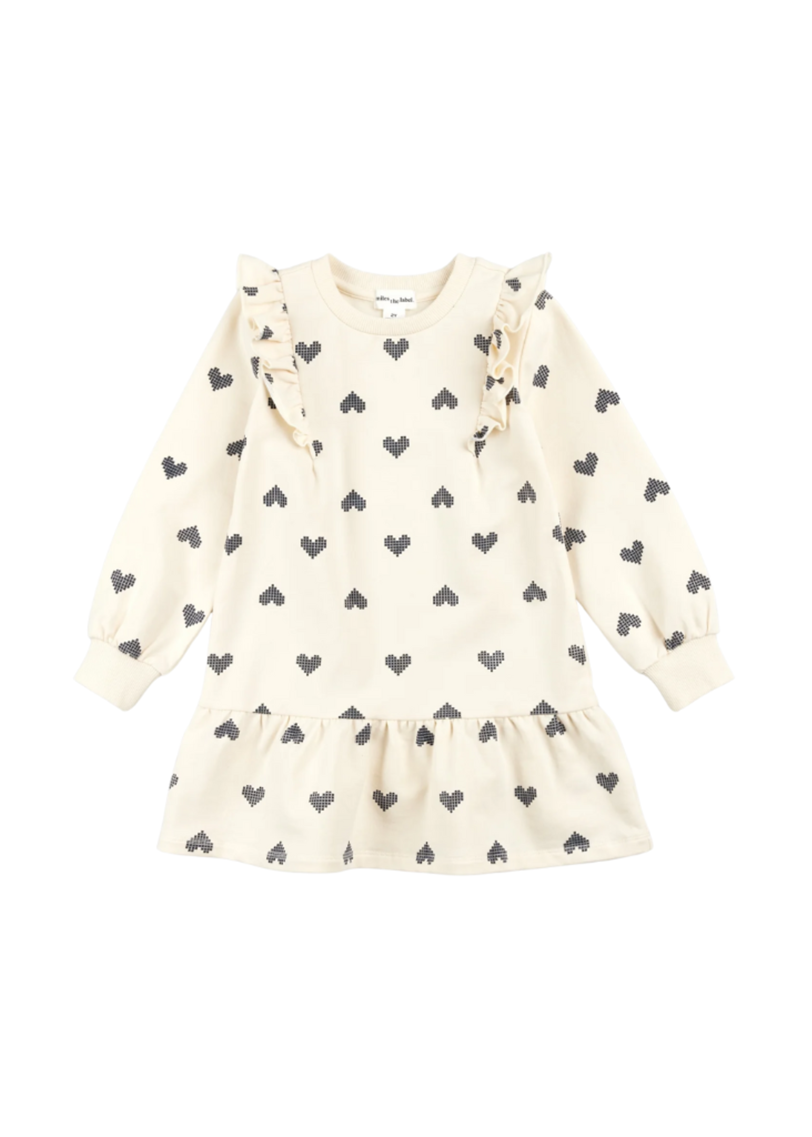 Miles The Label Pixelated Hearts Dress