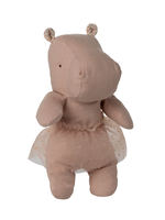 Maileg Hippo with Skirt, Small - Soft Rose