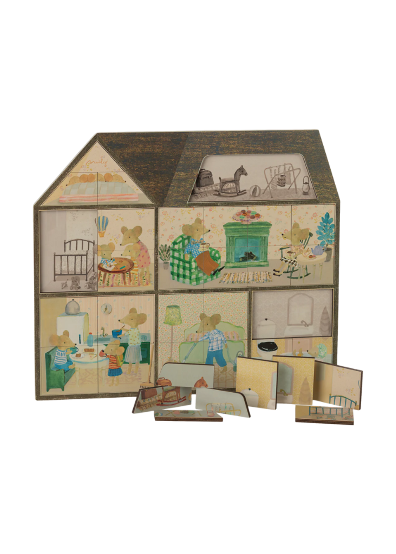 Maileg Mouse Hole Farmhouse Puzzle