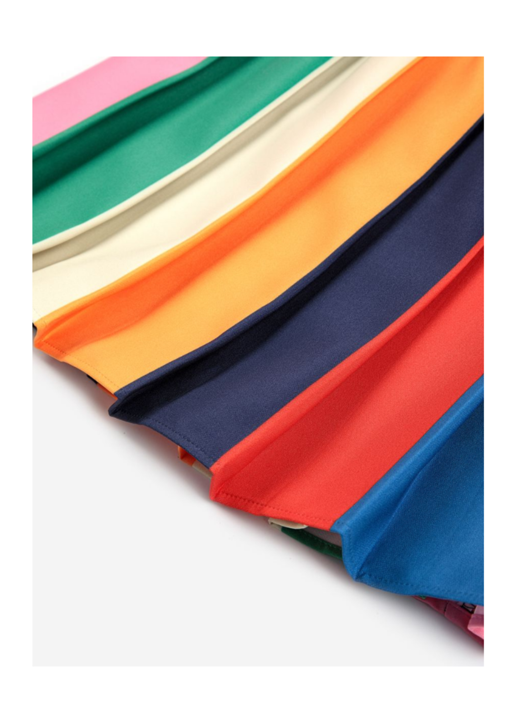 Bobo Choses Bobo Color Block Pleated Skirt