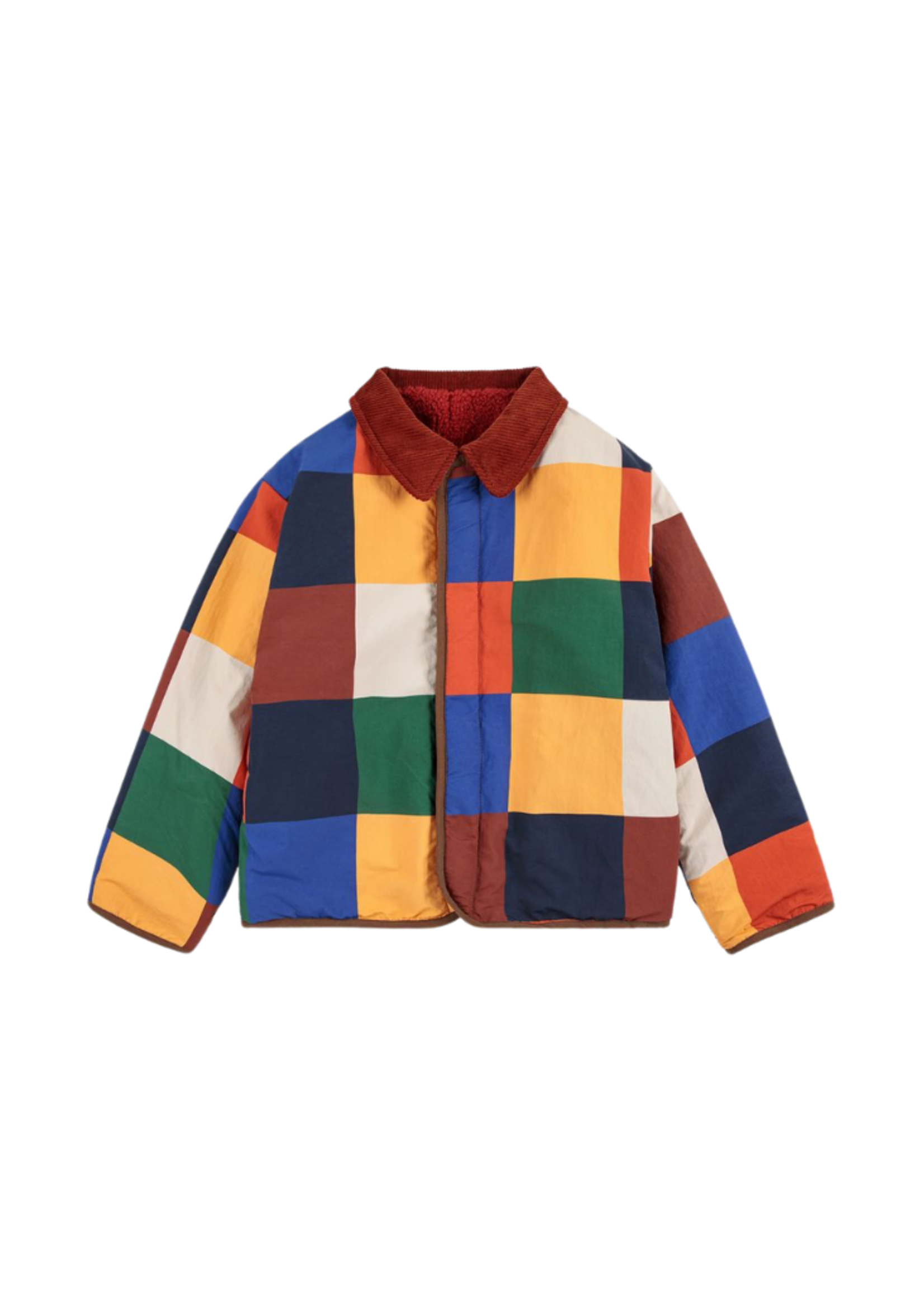 Bobo Choses Multicolor Tiles Reversible Sheepskin Jacket