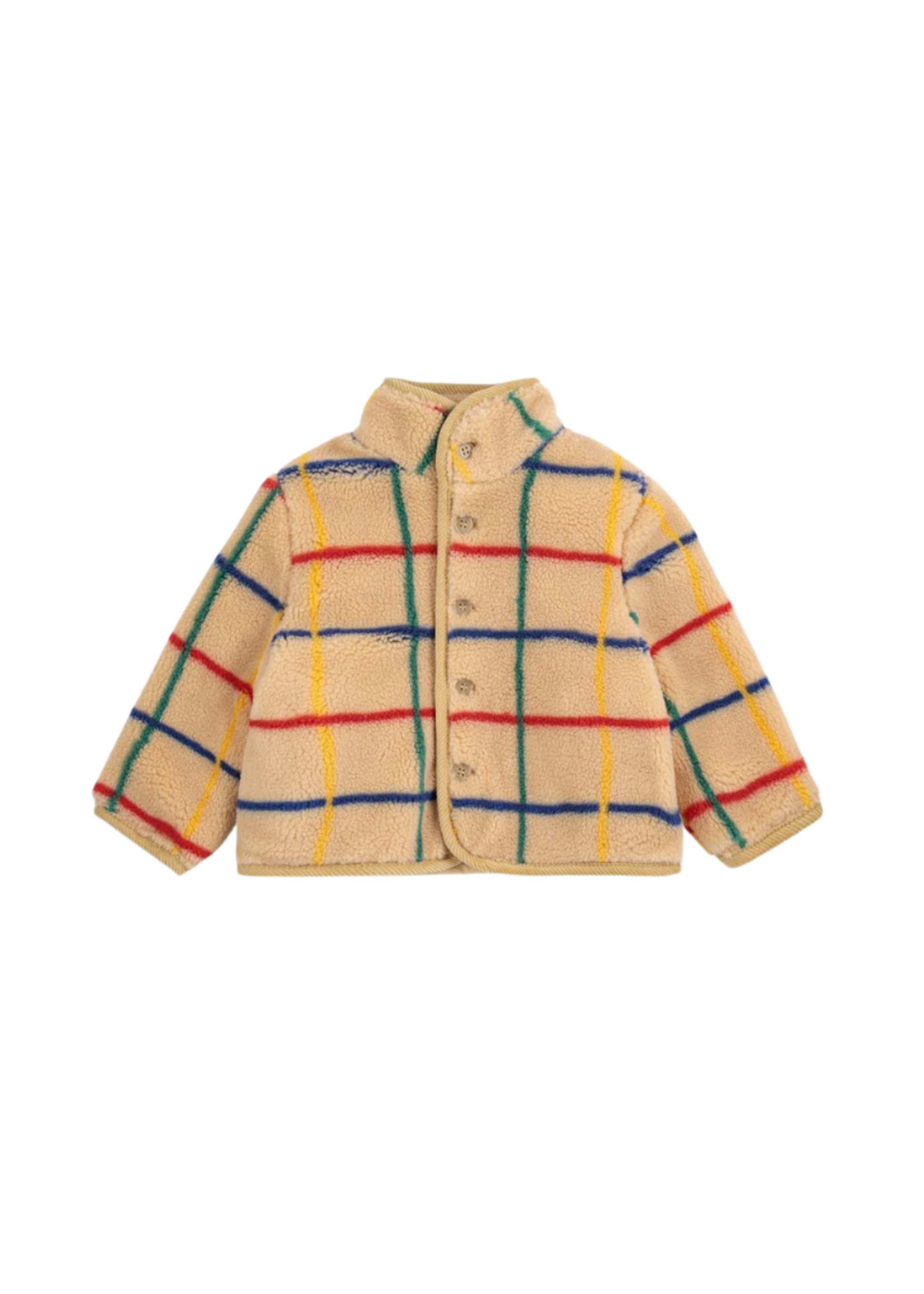 Bobo Choses Stripe Color Sheepskin Jacket