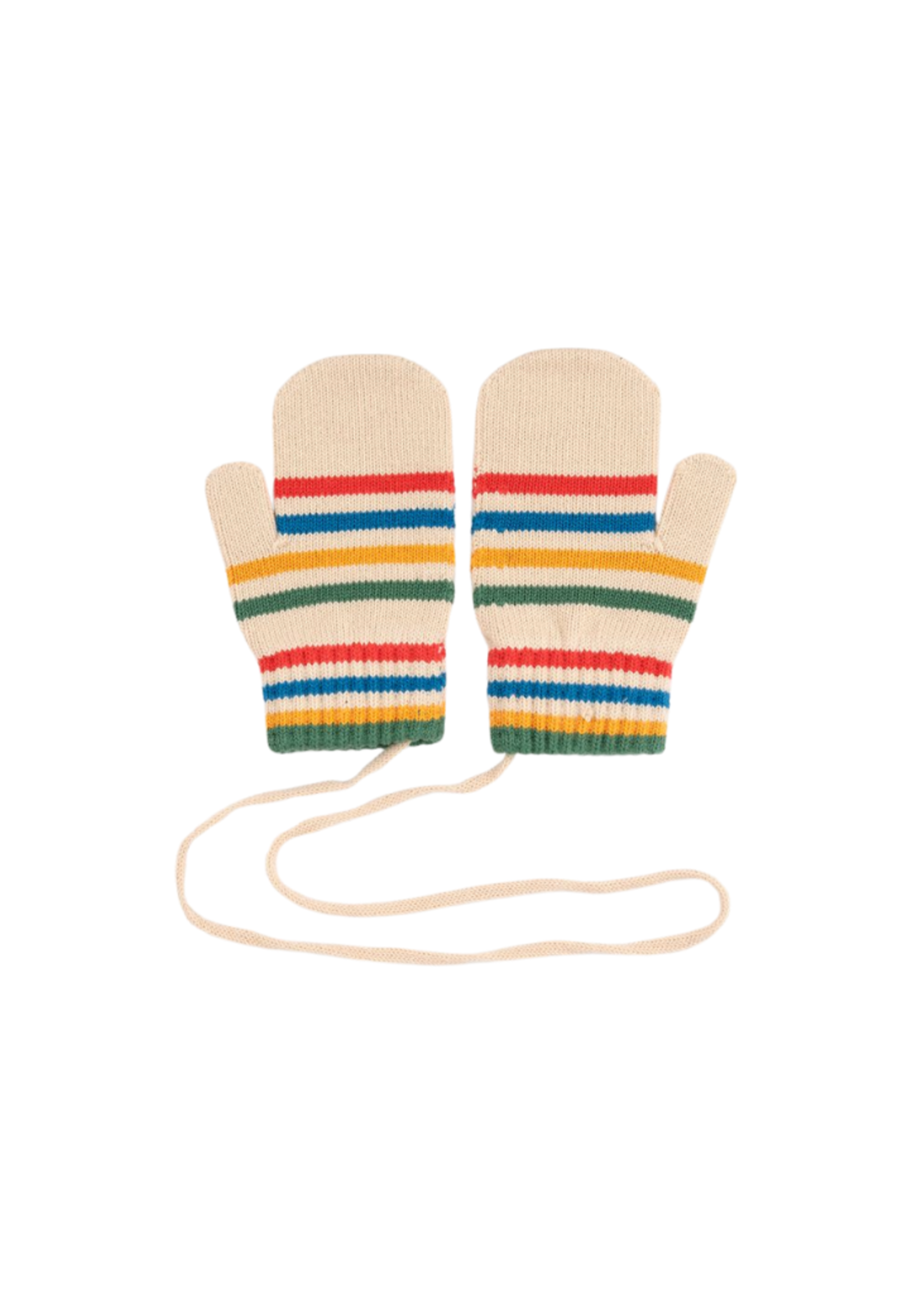 Bobo Choses Tic Tac Toe Knitted Striped Mittens