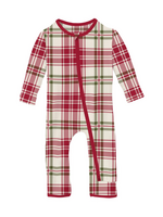 Kickee Pants Fireside Plaid Coverall