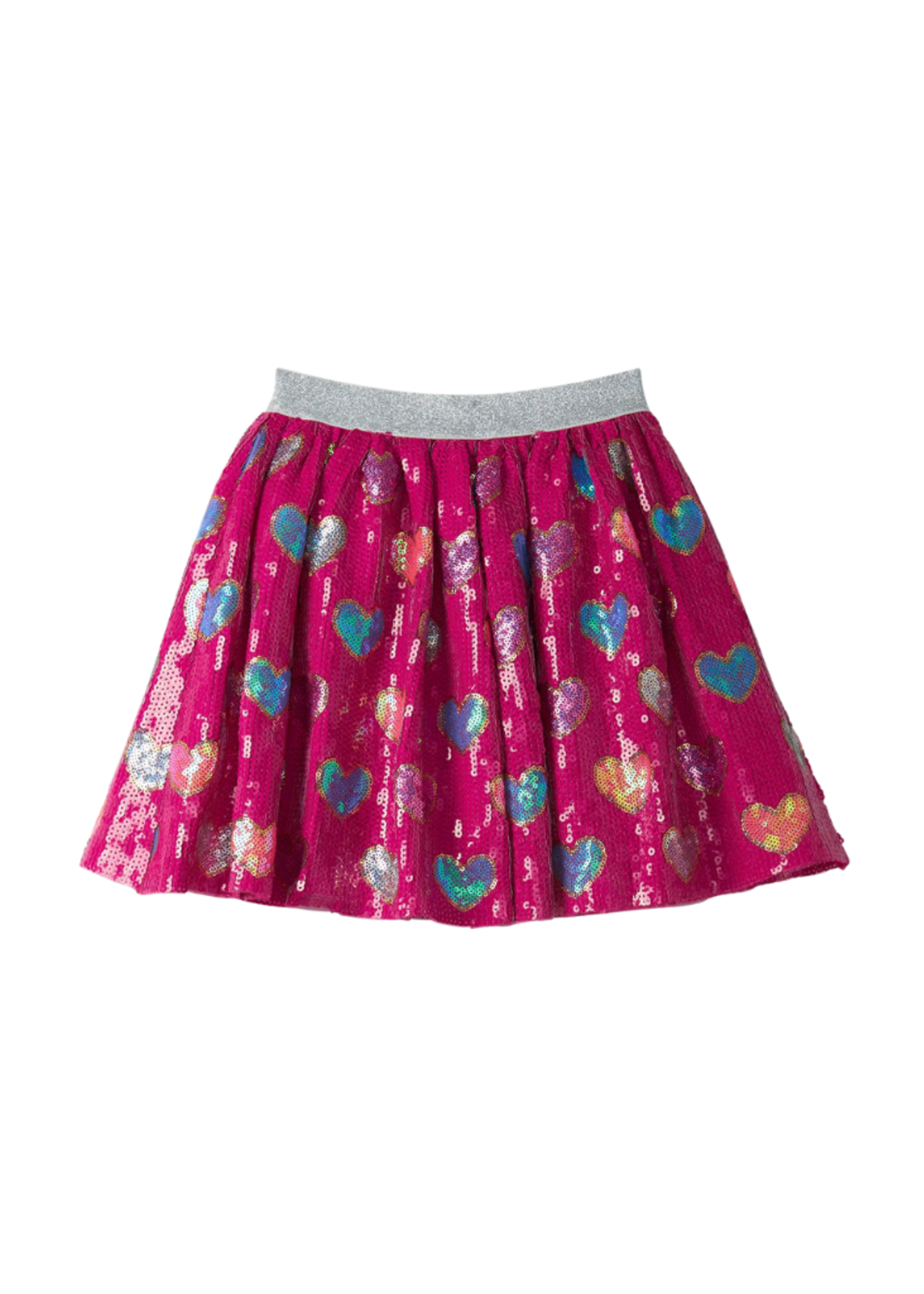 Hatley Pink Hearts Sequin Skirt