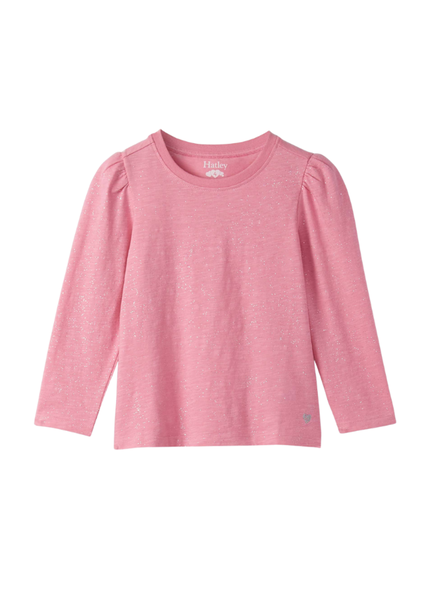 Hatley Sea Pink Puff Sleeve Tee
