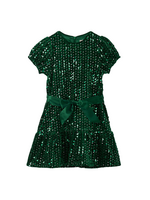 Hatley Green Sequins Velvet Dress