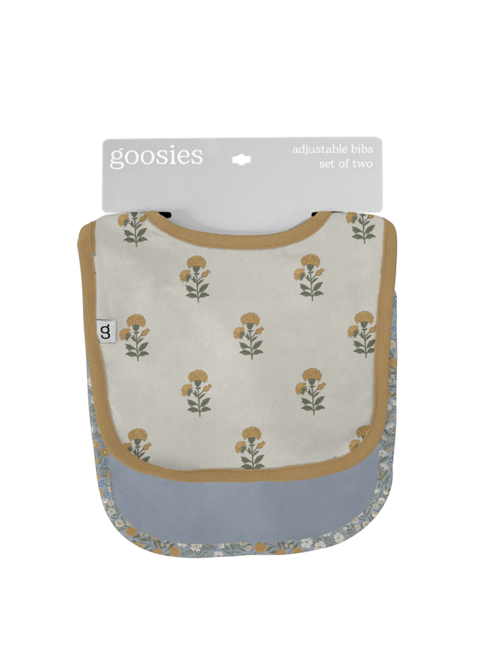 Goosies Bibs - Marigold Block Print