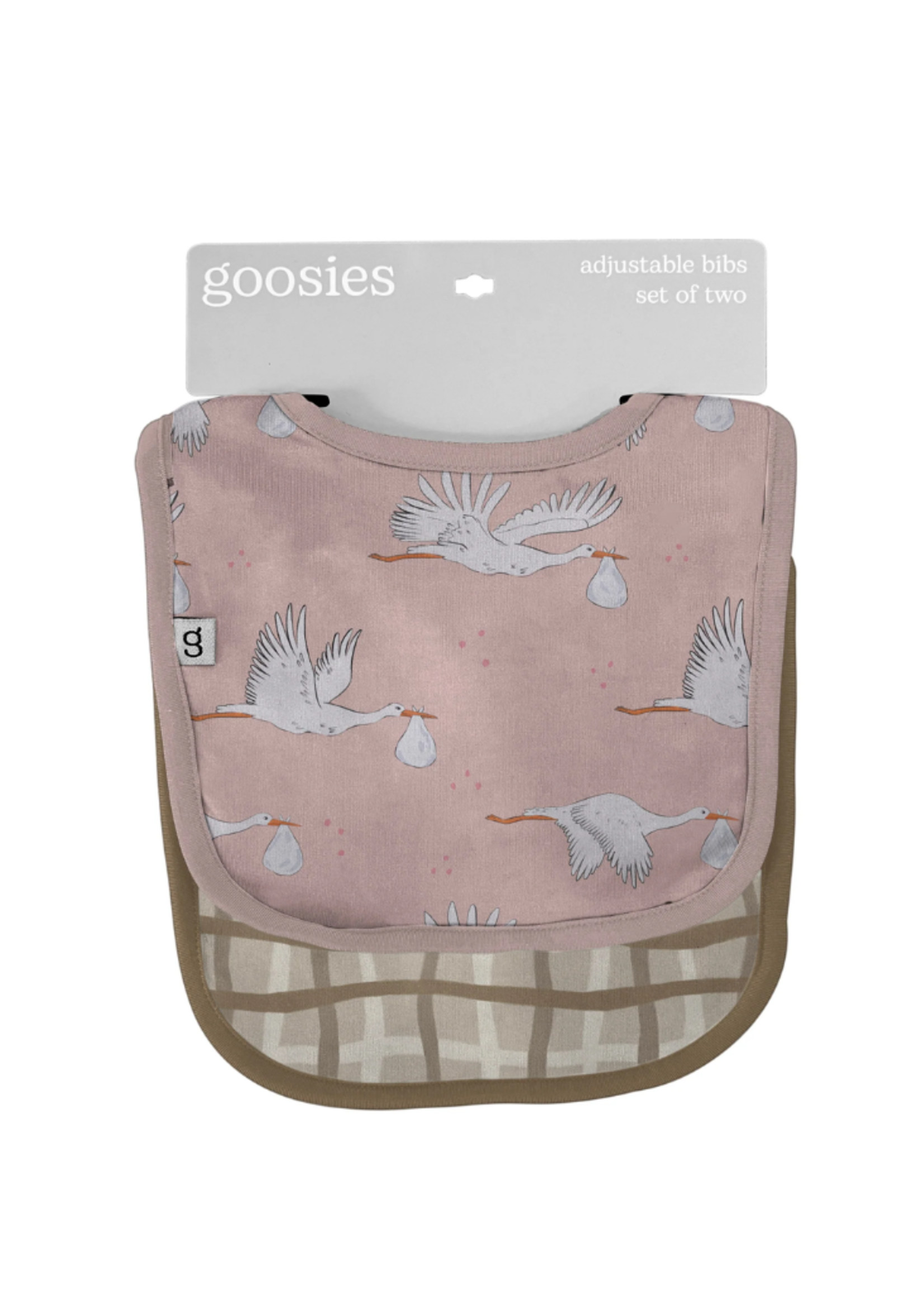 Goosies Bibs - Pink Storks