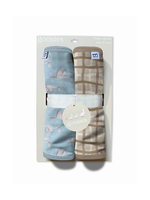 Goosies Burp Cloths - Blue Storks