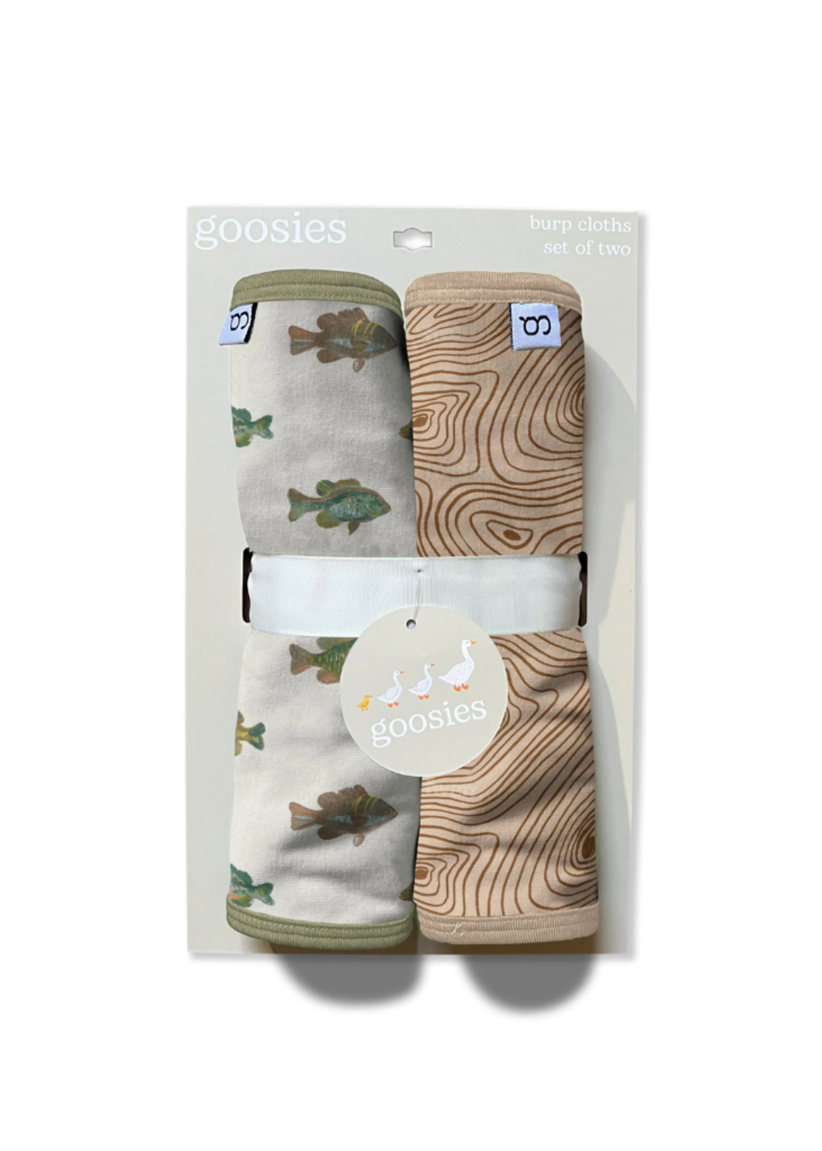 Goosies Burp Cloths - Lake Fish
