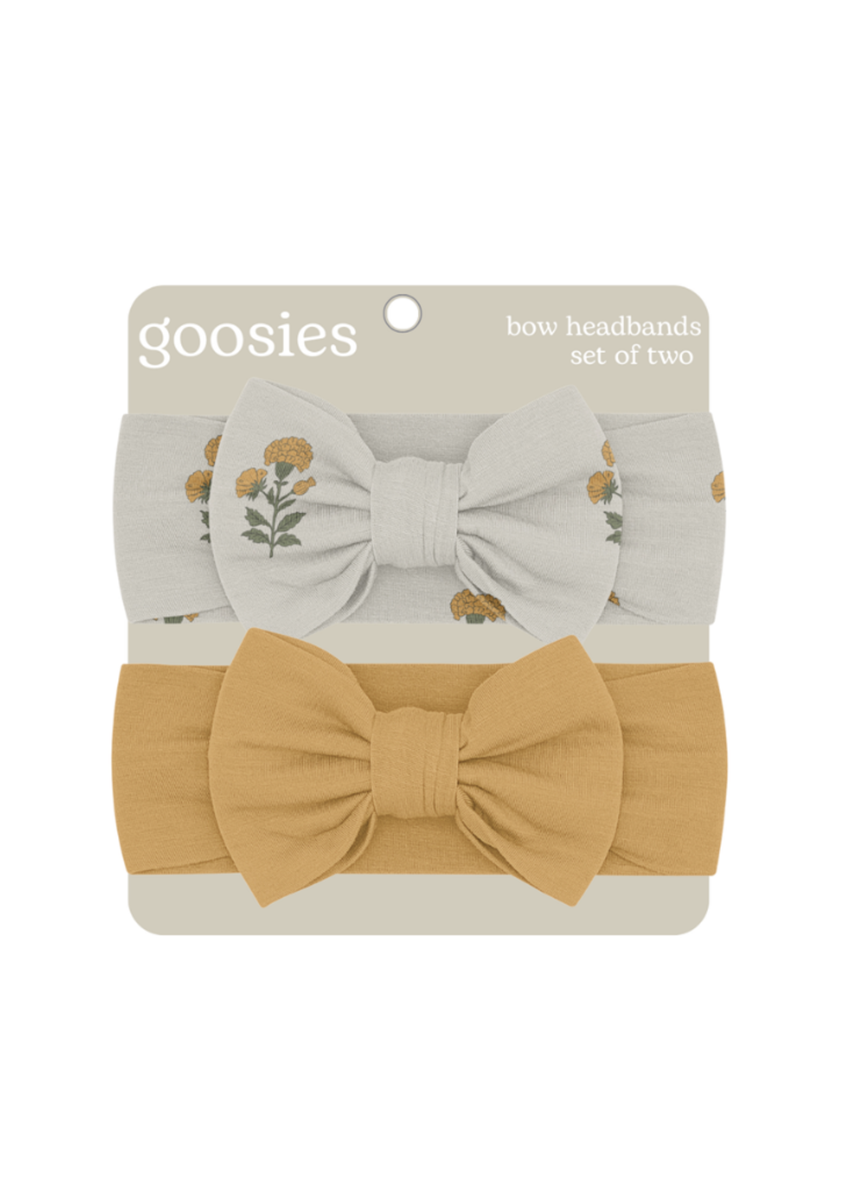 Goosies Headband Set - Marigold Block Print