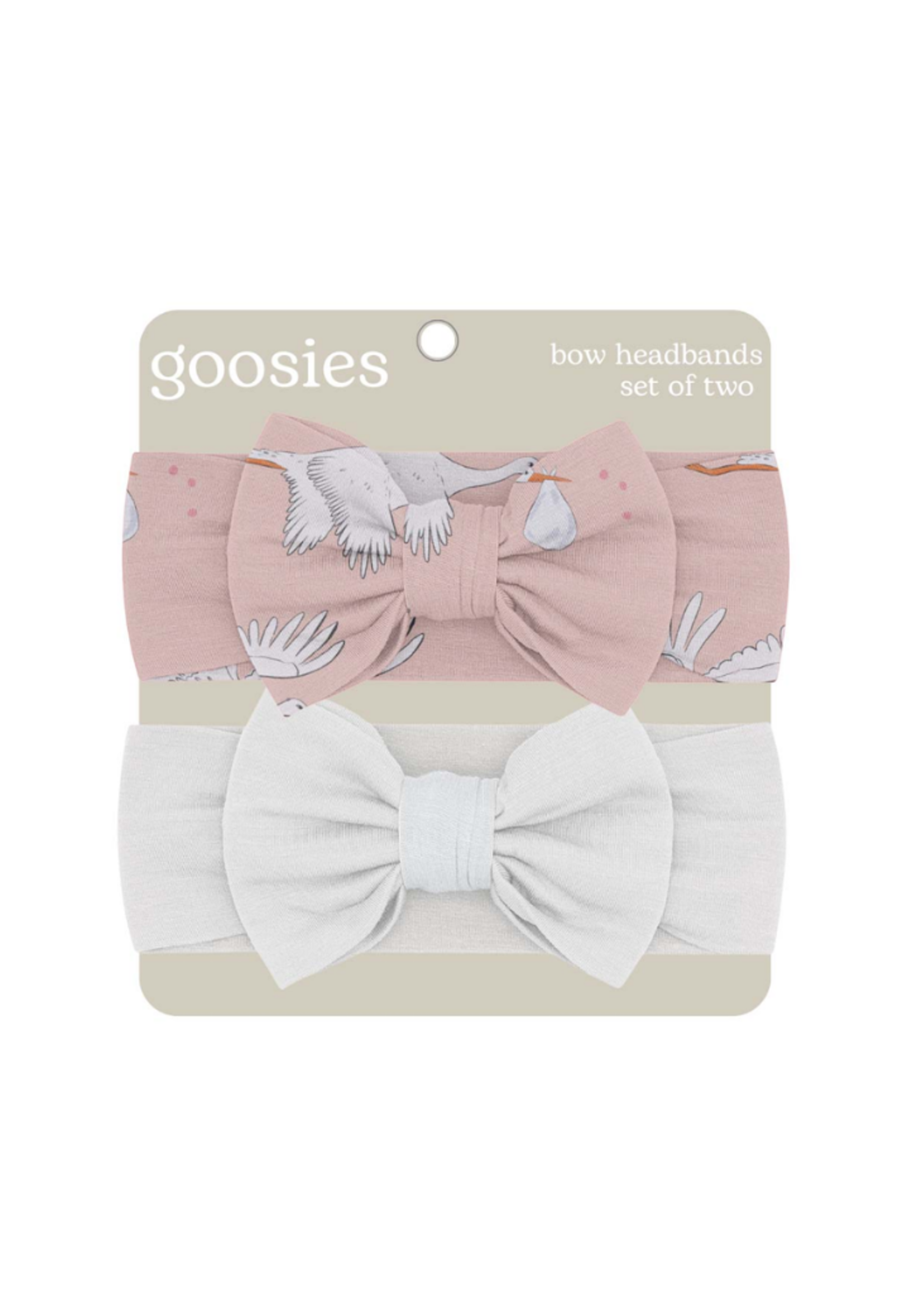 Goosies Headband Set - Pink Storks