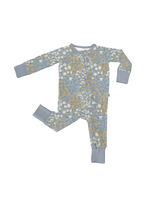 Goosies Zip Pajamas - Blue Meadow