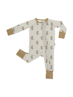 Goosies Zip Pajamas - Marigold Block Print