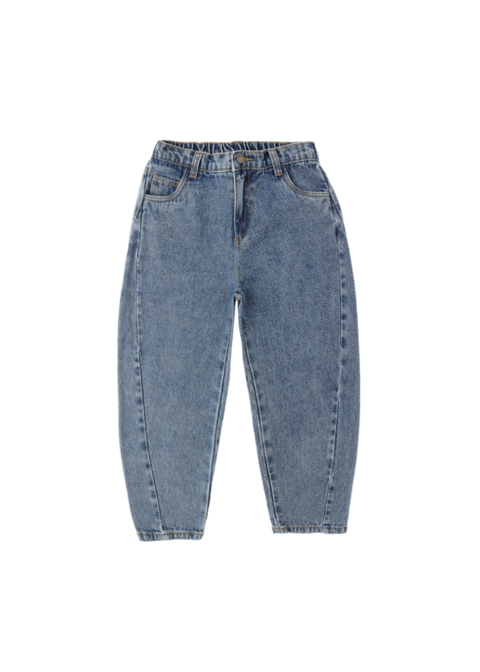 Rylee + Cru Barrel Pant - Indigo Denim