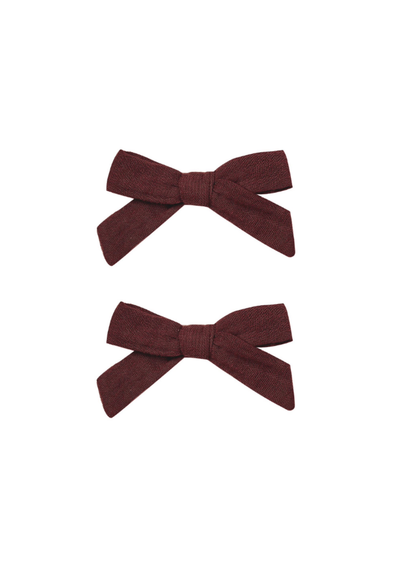 Rylee + Cru Bows, Set of 2 - Burgunndy