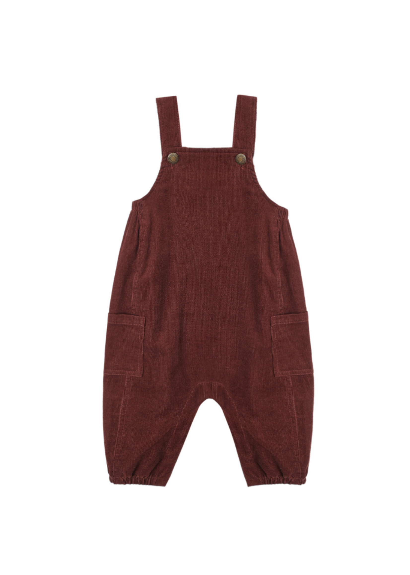 Rylee + Cru Cargo Overalls - Burgundy